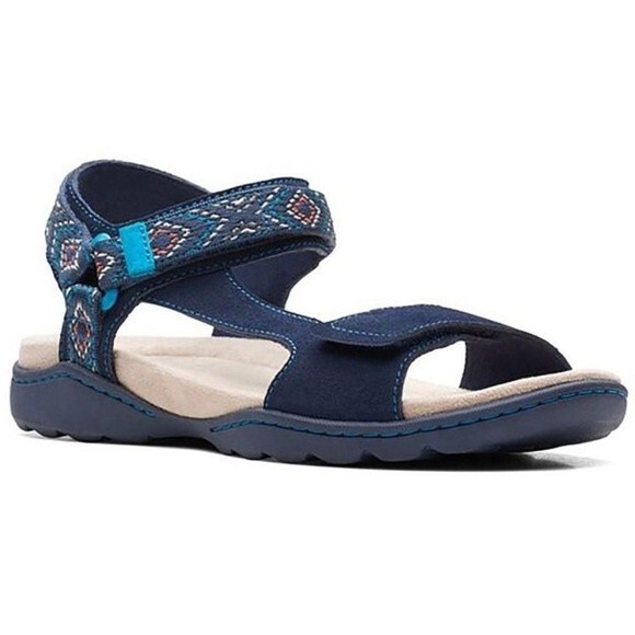 Clarks Amanda Step Suede Sandal Size 9.5 - Picture 1 of 6